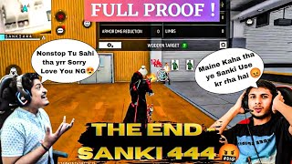 THE END  SANKI 444 🤬 Reality of GyanGaming Guild Member  Using Hack in Live NonstopGaming [upl. by Delastre762]