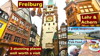 Freiburg Lahr Achern beautiful towns and 2 great stopovers on Black Forest Autobahn  Vanlife UK [upl. by Anawyt]