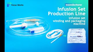 Automatic infusion set winding and packaging machine [upl. by Inafetse]