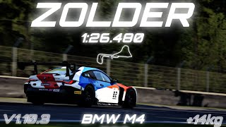 Zolder 126480  BMW M4 GT3  LFM BOP  ACC 1103 [upl. by Tempa]