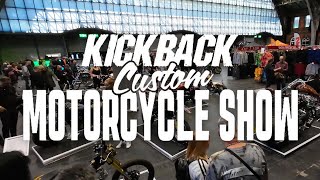 Kickback Custom Motorcycle Show 2023 Retro Bike Show at Manchester Central [upl. by Weinrich]