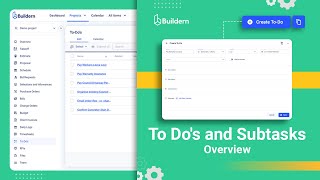 To Dos and Subtasks Overview [upl. by Aelrac]