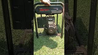 How to start a Briggs amp Stratton gas powered generator [upl. by Etselec]