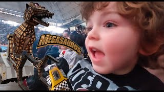 Megasaurus Megasaurio Monster Truck Live Palau Sant Jordi  3 de Abril 2022 [upl. by Nanreit23]