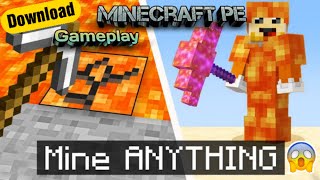 Minecraft But You Can Mine Anything Mod For MCPE Gameplay And Download [upl. by Ainirtac323]