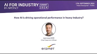 How is AI driving operational performance with ERAMET  AI for Industry by Artefact 2024  Paris [upl. by Dercy]