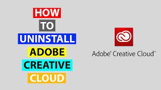 How to Uninstall Adobe Creative Cloud adobe [upl. by Haughay]