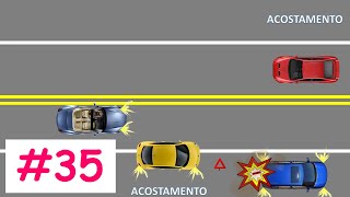 TRANSITAR NO ACOSTAMENTO  ULTRAPASSAR NO ACOSTAMENTO  CURSO DE PRIMEIRA HABILITAÇÃO  35 [upl. by Eisac]