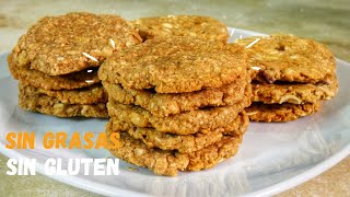 GALLETAS DE AVENA sin HORNO🍪 Fáciles y con 3 INGREDIENTES 🤩 Nutripostres🧡 [upl. by Taveda]