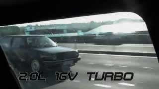 Golf MK2 AWD 800HP 16V Turbo 10006s  230kmh Bobas streetcar [upl. by Yleek]