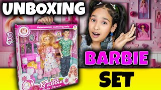 Unboxing  Discover the Newest Barbie Doll Set  Family Doll Pregnant Mother Father Daughter Playset [upl. by Bunni]