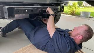 Broaddict  Class III 2quot Towing Hitch Receiver install  Ford Bronco G6 [upl. by Nosdrahcir]