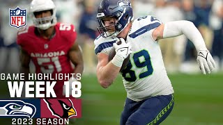 Seattle Seahawks vs Arizona Cardinals Game Highlights  NFL 2023 Week 18 [upl. by Ker]