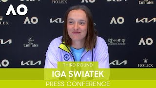 Iga Swiatek Press Conference 3R  Australian Open 2022 [upl. by Atile]