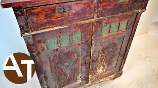 Extremely wormed cabinet restoration [upl. by Frear254]