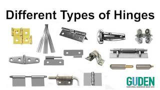 Different Types of Hinges  Choosing the Right Hinge for Your Application [upl. by Akener]