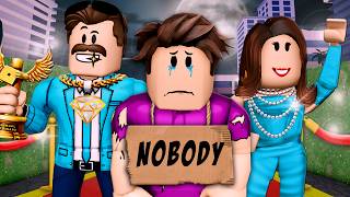 Growing Up A NOBODY In A FAMOUS Family A Roblox Movie [upl. by Ahsined]