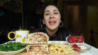 áƒ¨áƒáƒ£áƒ áƒ›áƒ áƒáƒ£áƒ áƒ¨áƒ˜ ASMR MUKBANG Nini KVIRIKE ğŸ’– [upl. by Tony]