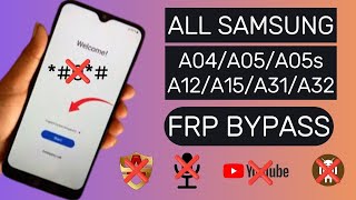 Samsung FRP Bypass💯  A04A05A05sA12A15A31A32  New Trick  2024 Method 🔥 No Talk Back [upl. by Aikahs]