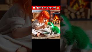 बिल्ली के घर में लगी आग🥹😱catsoftiktok​ cat​ cute​ aiart​ ai​ poorcat​ catlover​ fyp​ [upl. by Shaefer672]