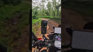 Chikkmagaluru rain ride offroadktmadv390rainridebikercoupleadventuretouringchikkamagaluru [upl. by Arikaahs9]