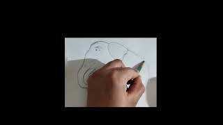 Figure of elephant🐘🐘🐘🐘 how to make elephant drawing art easydrawing quickdrawing pencildraw [upl. by Ahsekram]