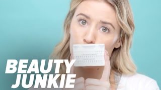 How to Apply Individual Eyelashes  POPSUGAR Beauty Junkie [upl. by Anale]