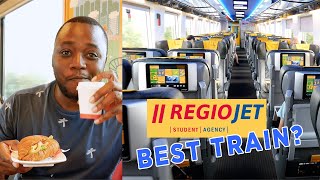 RegioJet Train Review  The BEST TRAIN in EUROPE   Prague to Vienna in 4K [upl. by Ellerahs106]