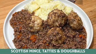 MINCE amp TATTIES WITH DOUGHBALLS TRADITIONAL SCOTTISH RECIPE FOR MINCE amp POTATOES WITH DUMPLINGS [upl. by Leunad]