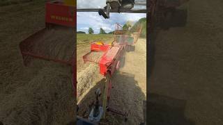 Welger AP45 mit Gitterwagen und Deutz DX 450  deutz welger ballenwagen [upl. by Tildy278]