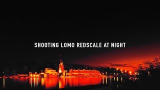 Shooting Lomo Redscale At Night 2 [upl. by Aleirbag]