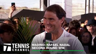 Rafael Nadal on His Success in Madrid Fatherhood and Future Tennis Dreams  Madrid Second Round [upl. by Bobbe]