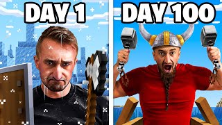 I Survived 100 Days As A Norse God in Minecraft [upl. by Agni]