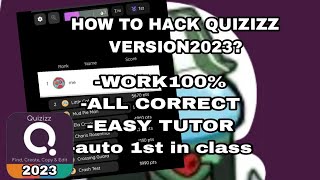 HOW TO HACK QUIZIZZ 2023TUTORIALEASY EXPLANATIONWORK100ALL CORRECT ANSWERS [upl. by Tabbatha]