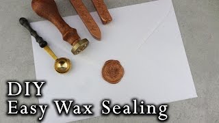 How to wax seal envelopes  DIY Wedding Invitations [upl. by Rollin]