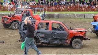 Petrolia Demolition Derby 2023 Team Trucks [upl. by Montford]