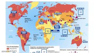 La métropolisation un processus mondial différencié Géo 1ere  cours 1 [upl. by Oznola566]