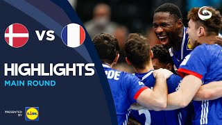 Denmark vs France  Highlights  Mens EHF EURO 2022 [upl. by Aehcsrop]