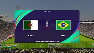 Algeria vs Brazil match l World Cup 2024 qualifiers l Neymar vs Mahrez PES [upl. by Warring]