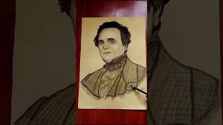 Charles Babbage realistic drawing 💛💛 drawing Art  Charles [upl. by Pacificas]