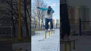 Switch boardslide shuv out  скейтбординг [upl. by Seuqram]