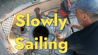 Removing the propane quotsystemquot from my wooden Tahiti Gaff Cutter Episode 008Slowly Sailing [upl. by Yer]