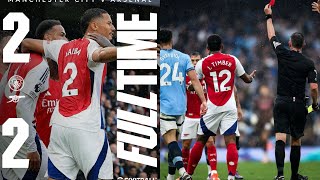 MANCHESTER CITY VS ARSENAL 22  FULL MATCH REVIEW  Trossard controversial red card amp More [upl. by Sabrina685]