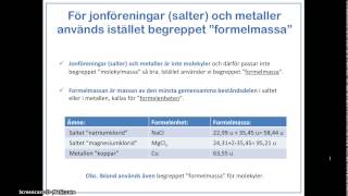 Beräkna molekyl och formelmassa [upl. by Moya392]