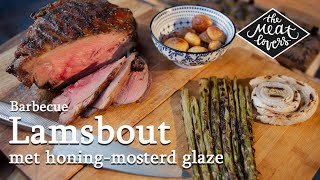 Lamsbout op de BBQ met HoningMosterd glaze  Marcel Maassen  The Meatlovers [upl. by Scriven]