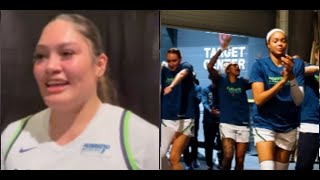 Alissa Pili all smiles after scoring 20 Points in Lynx Victory Over Mercury [upl. by Raval]