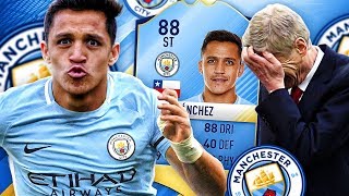 DEADLINE DAY DRAMA MANCHESTER CITY ALEXIS SANCHEZ SQUAD CHALLENGE FIFA 17 ULTIMATE TEAM [upl. by Eirroc]