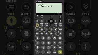 Solving A Quadratic And A Linear Simultaneous Equation On A Casio Classwiz fx991CW Calculator [upl. by Elodea247]