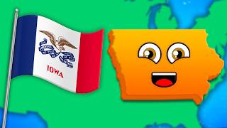 Explore The Midwestern State Of Iowa  US State Geography Songs  KLT Geography [upl. by Duane]