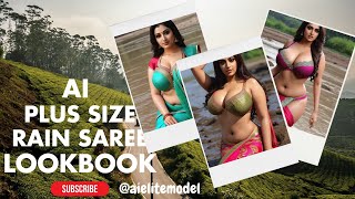 4K AI ART indian Lookbook Model Al Art video saree beauty stunninglook viral [upl. by Anirdua]